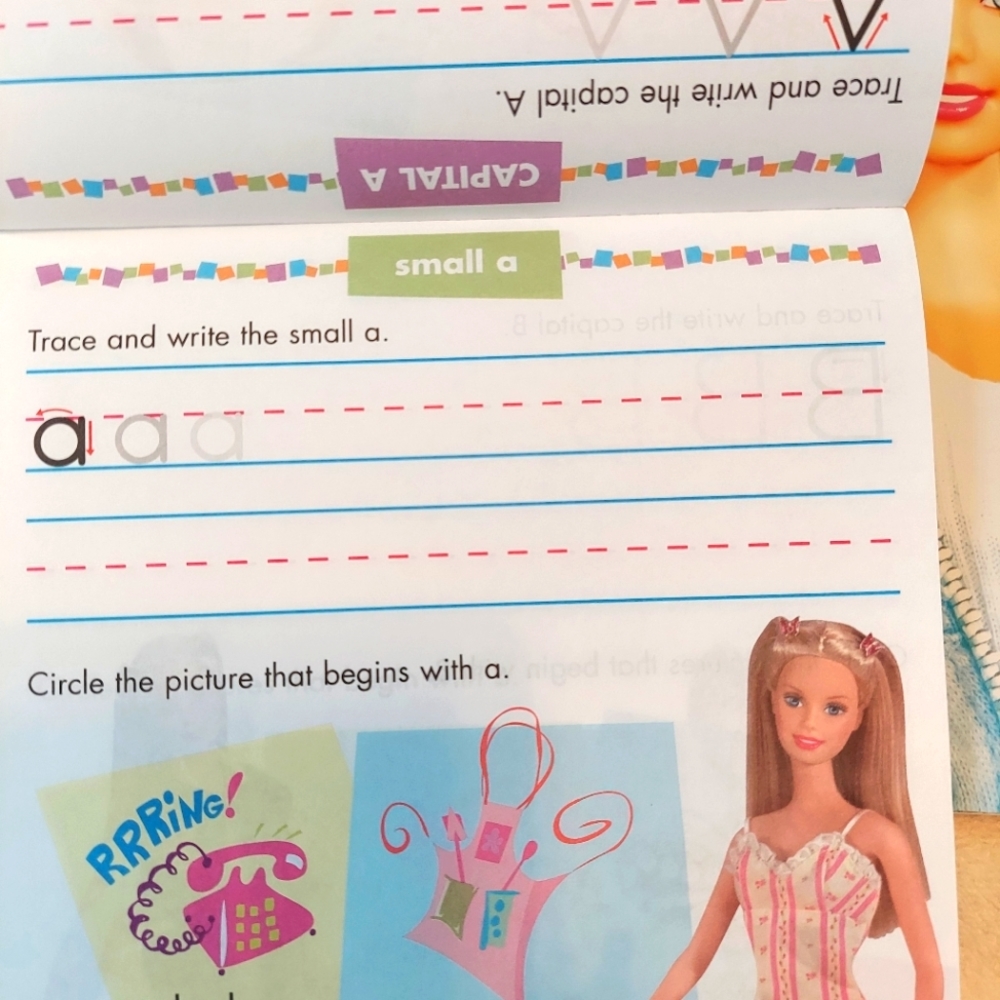 Barbie practice printing alphabet books New With Writing Guides SET OF 11 - Picture 7 of 9